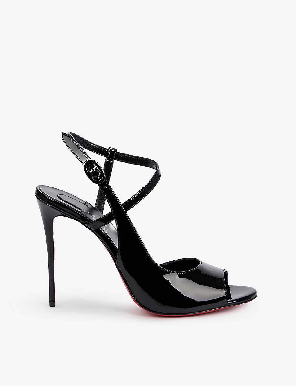 CHRISTIAN LOUBOUTIN So Jenlove 100 patent-leather heeled sandals