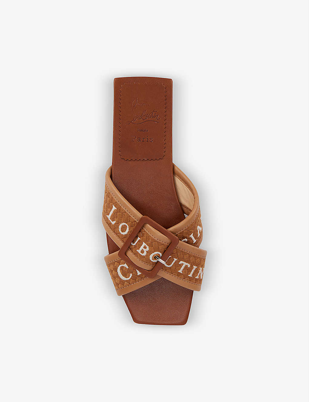CHRISTIAN LOUBOUTIN - Crossimule leather sandals | Selfridges.com