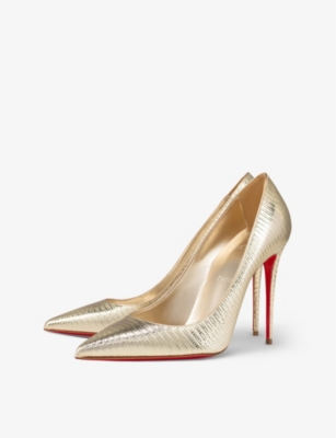 CHRISTIAN LOUBOUTIN Kate 100 leather heeled courts