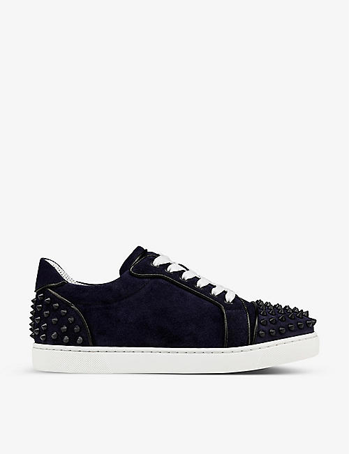 CHRISTIAN LOUBOUTIN: Vieira 2 suede low-top trainers