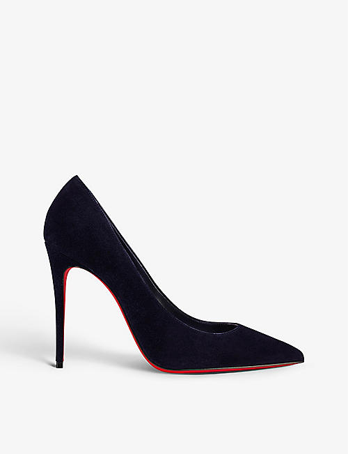 CHRISTIAN LOUBOUTIN: Kate 100 suede courts