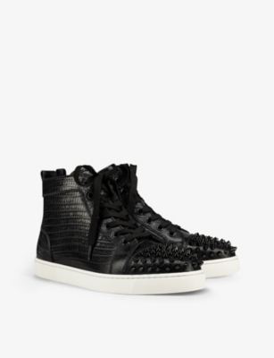 CHRISTIAN LOUBOUTIN Lou Spikes Orlato leather trainers