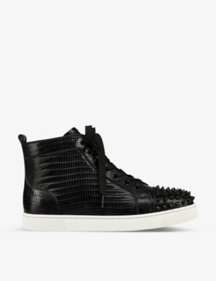 CHRISTIAN LOUBOUTIN Lou Spikes Orlato leather trainers