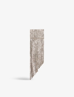 CLAUDIE PIERLOT: Brass diamante embellished brooch