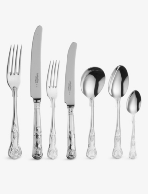 ARTHUR PRICE: Kings silver-plated stainless steel 84-piece cutlery set