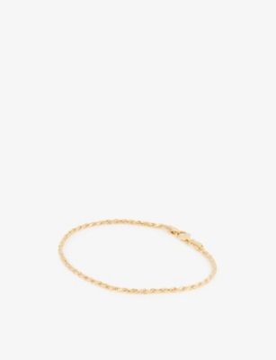 Miansai Rope Chain Sterling Silver 14ct Gold-plated Bracelet