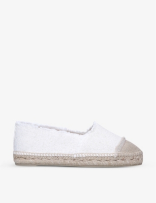 CASTANER: Kampala raw-trimmed cotton-canvas espadrilles