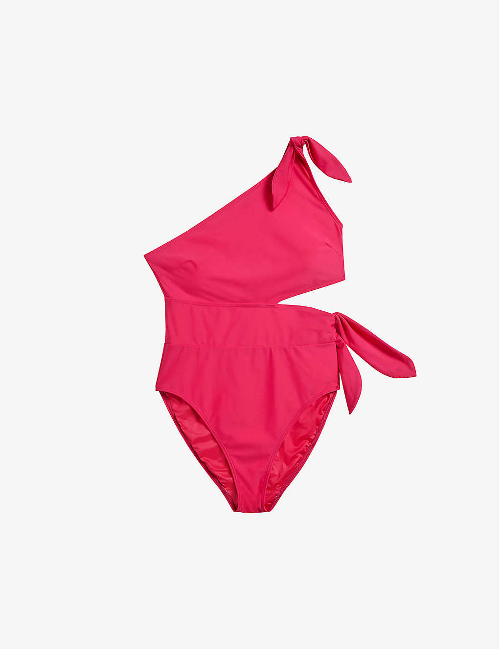 Ted Baker Womens Brt-pink Astile Cut-out Detail Stretch-woven Swimsuit