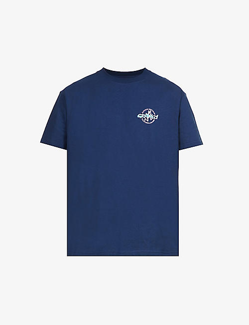 GRAMICCI: Running Man graphic-print cotton-jersey T-shirt