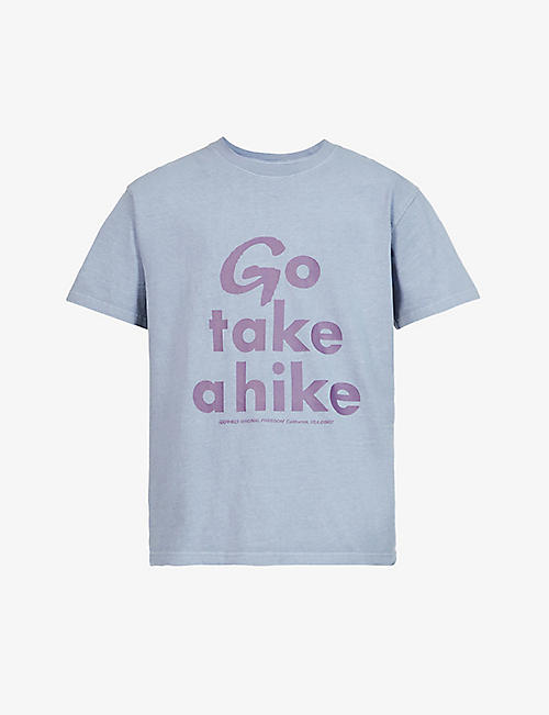 GRAMICCI: Take A Hike graphic-print cotton-jersey T-shirt