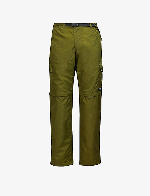 GRAMICCI: Ripstop grid-pattern regular fit straight-leg shell cargo trousers