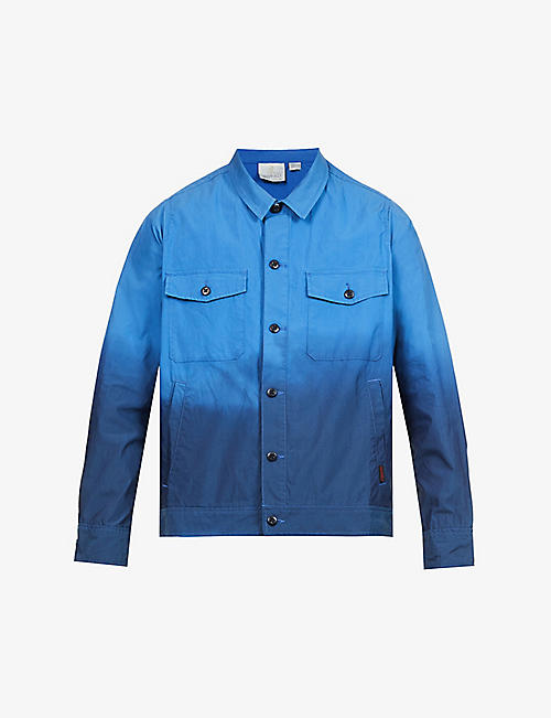 GRAMICCI: Density ombré-faded wash cotton-blend jacket