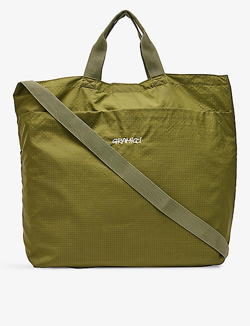 GRAMICCI: Utility brand-embroidered shell shoulder bag