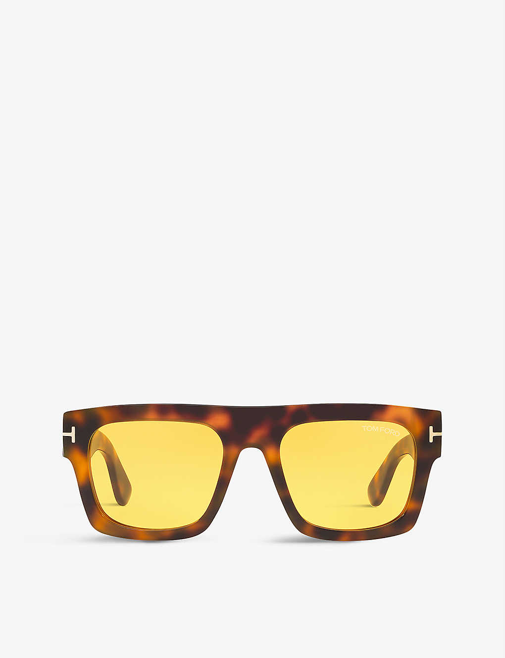 Tom Ford Ft0711 Fausto Square-frame Acetate Sunglasses In Brown