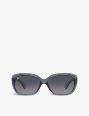 Ray Ban Ray-ban Womens Blue Rb4101 Jackie Ohh Butterfly-frame Acetate Sunglasses In Blue