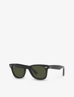 Ray Ban Womens Black Rb2140 Wayfarer Acetate Sunglasses In Black