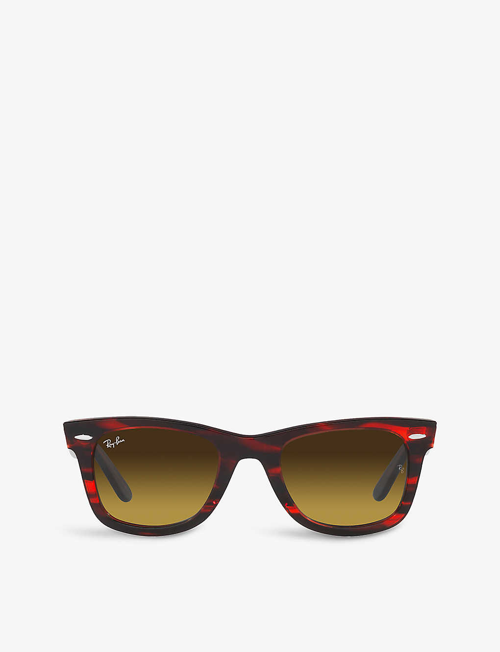 Ray Ban Ray-ban Womens Red Rb2140 Wayfarer Tortoiseshell Acetate Sunglasses