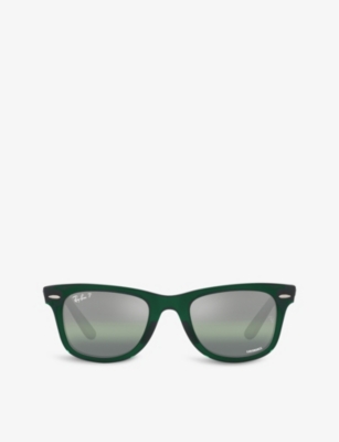 Ray Ban Ray-ban Womens Green Rb2140 Wayfarer Acetate Sunglasses