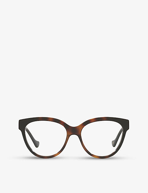 GUCCI: GG1024O aviator-framed acetate optical glasses