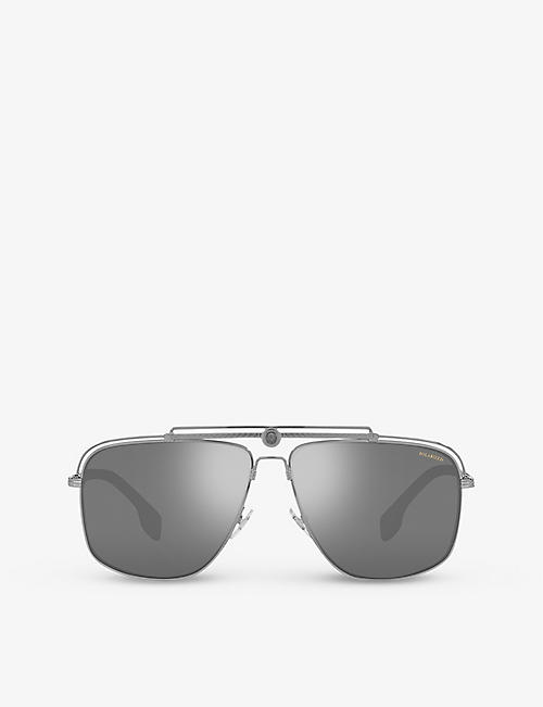 VERSACE: VE2242 square metal sunglasses