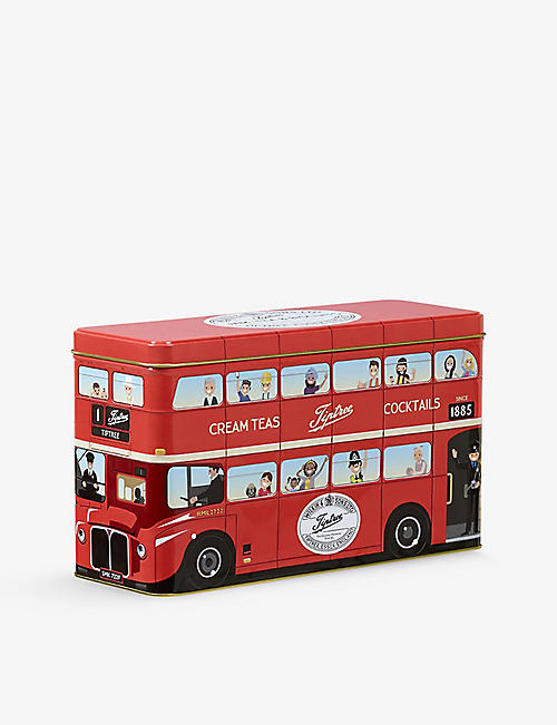 TIPTREE: Jam preserve, tea and&nbsp;shortbread selection in double-decker red bus tin gift set