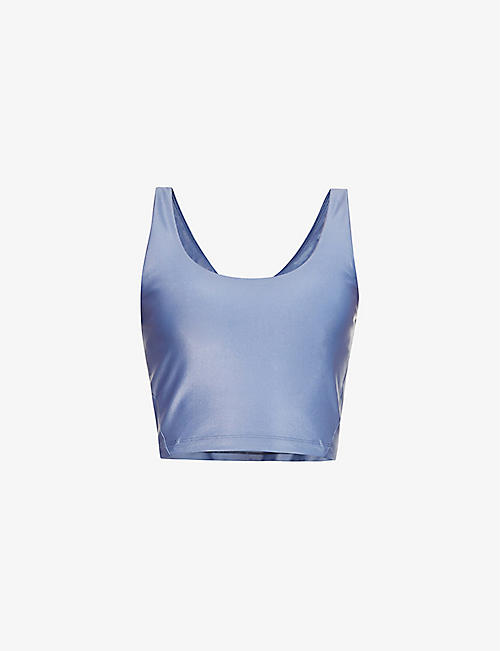 KORAL: Korra Infinity brand-print stretch-jersey top