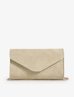 LK BENNETT: Dominica suede clutch bag