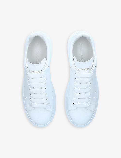 Alexander McQueen Leather Upper And Rubber in White Save 3% Womens Mens Shoes Mens Trainers Low-top trainers 