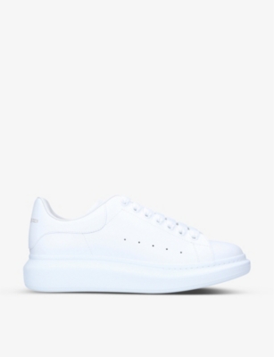 Alexander McQueen Men's Oversized Leather Platform Sneakers