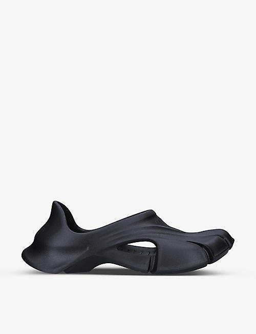 BALENCIAGA: Mold Closed logo-embossed rubber sandals