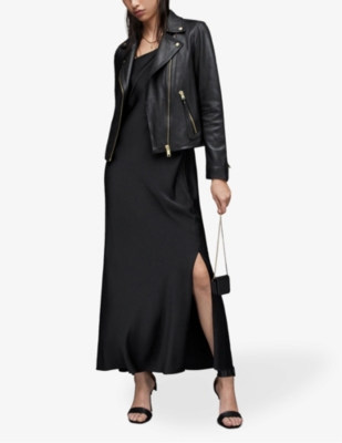 Dalby Slim-Fit Leather Biker Jacket