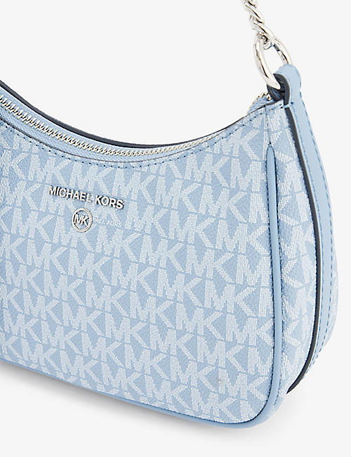 Bags Handbags Michael Kors Handbag light grey themed print casual look 