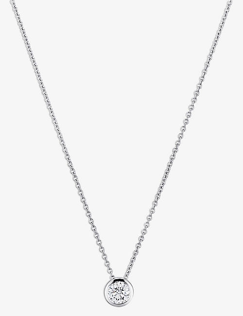 BUCHERER FINE JEWELLERY: Darling 18ct white-gold and 0.6ct diamond necklace