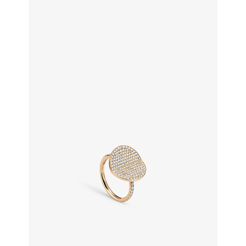 Bucherer Fine Jewellery B Dimension 18ct Rose-gold And 1.04ct Brilliant-cut Diamond Ring In Rose Gold