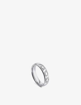 Bucherer Fine Jewellery Lacrima Platinum And 0.07ct Brilliant-cut Diamond Wedding Ring