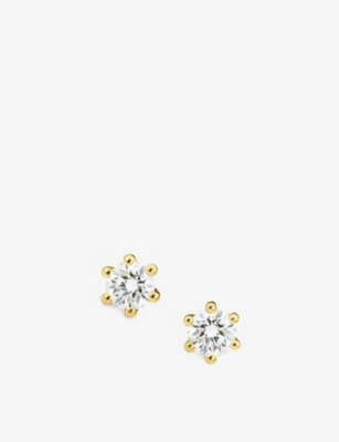 Bucherer Fine Jewellery Heaven 18ct Yellow-gold And 0.60ct Brilliant-cut Diamond Earrings In Yellow Gold