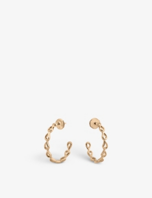 Bucherer Fine Jewellery Lacrima Classic 18ct Rose-gold Hoop Earrings In Rose Gold