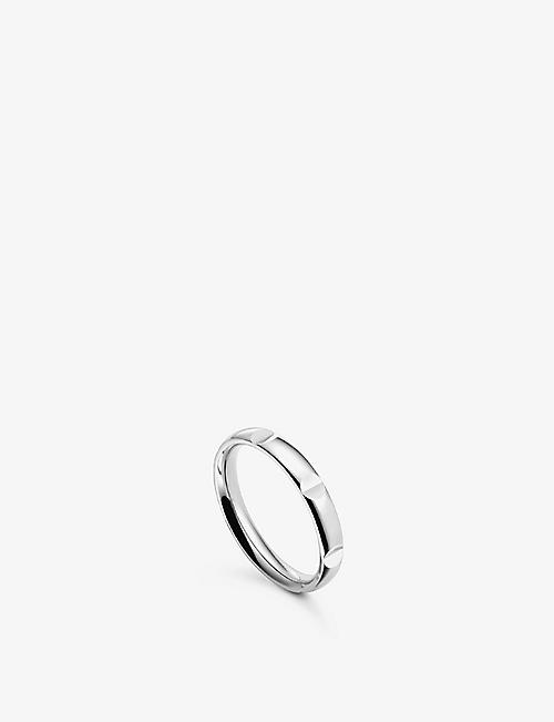 BUCHERER FINE JEWELLERY: B-Dimension 18ct white-gold wedding ring