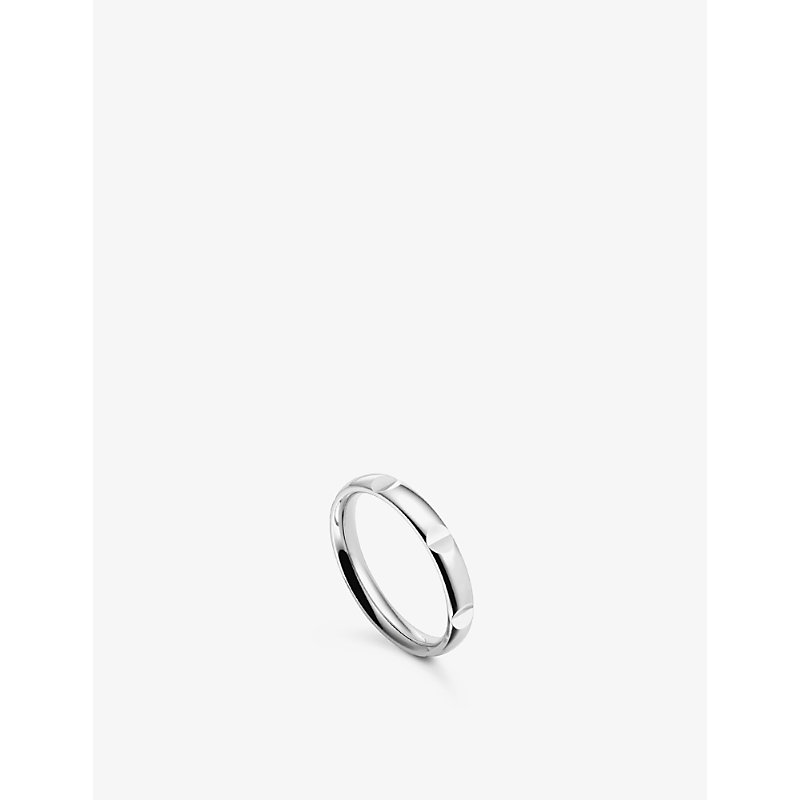 Bucherer Fine Jewellery B-dimension 18ct White-gold Wedding Ring In White Gold