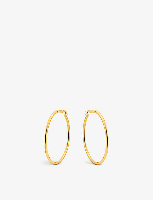 BUCHERER FINE JEWELLERY: Classics 18ct yellow-gold hoop earrings