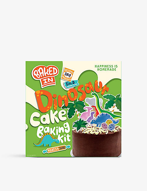 CONDIMENTS & PRESERVES: Bakedin Dino Celebration Cake baking kit 1kg