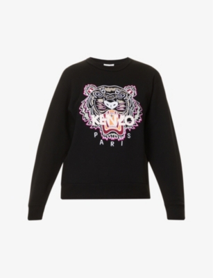 KENZO Tiger Classic brand-embroidered cotton-jersey sweatshirt