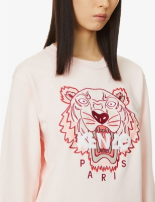 KENZO Tiger Classic brand-embroidered cotton-jersey sweatshirt