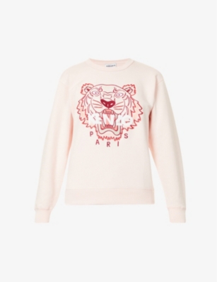 KENZO Tiger Classic brand-embroidered cotton-jersey sweatshirt