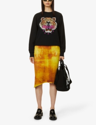 KENZO Tiger Classic brand-embroidered cotton-jersey sweatshirt