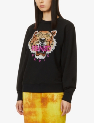 KENZO Tiger Classic brand-embroidered cotton-jersey sweatshirt