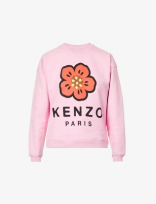 KENZO Brand-print stretch-cotton sweatshirt