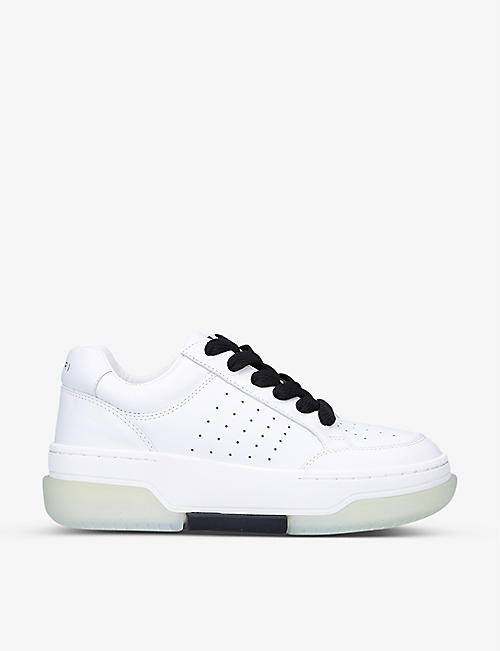 AMIRI: Stadium perforated leather low-top trainers