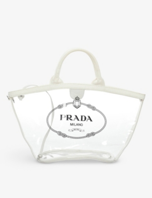 RESELFRIDGES Pre loved Prada Canapa vinyl tote bag Selfridges