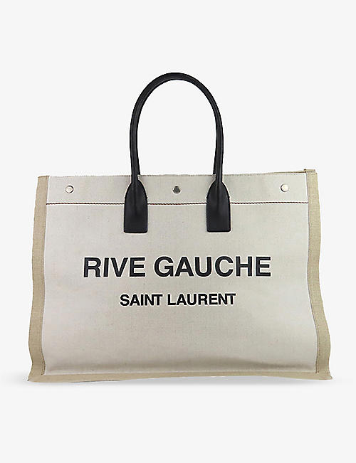 RESELFRIDGES: Pre-loved Saint Laurent canvas tote bag